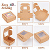 Square Paper Folding Gift Boxes CON-WH0094-46B-01-4