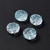 Transparent Spray Painted Glass Beads GLAA-E038-02-5