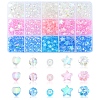 450Pcs 15 Style Transparent Acrylic Beads TACR-FS0001-30-1