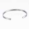 304 Stainless Steel Inspirational Cuff Bangles BJEW-K173-14P-3