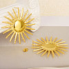 Stylish European and American 304 Stainless Steel Sun Stud Earrings LW5049-2-5