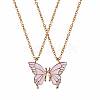 2Pcs Matching Butterfly Necklaces JN1034A-2