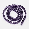 Faceted Cube Transparent Glass Beads Strands EGLA-E041-5mm-D11-3