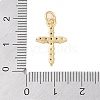 Rack Plating Brass Micro Pave Clear Cubic Zirconia Pendants KK-Z060-04G-02-3