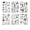 Black and White Series Picture Stickers STIC-Q005-03D-1