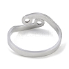 Non-Tarnish Constellations 304 Stainless Steel Open Cuff Ring for Women RJEW-L122-001P-12-3