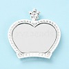 Pearl Rhinestone Crown Makeup Mirror PALLOY-K008-04P-3