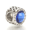 Alloy Rhinestone European Beads MPDL-Q208-006-3