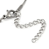 304 Stainless Steel Snake Chain Anklets AJEW-G024-07P-3