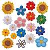 18Pcs 18 Style Computerized Embroidery Cloth Iron on/Sew on Patches DIY-SZ0006-58-1