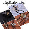 Gorgecraft 6Pcs 2 Style Iron Bolo Tie Slide Clasp IFIN-GF0001-25P-6