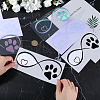 Gorgecraft 15 Sheets 3 Colors Infinity & Heart & Dog Paw Print PVC Waterproof Car Stickers DIY-GF0008-96-3