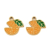 Fruit 304 Stainless Steel Enamel Charms STAS-C137-04C-G-1