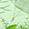 Brass Cubic Zirconia Charms Necklace for Women NJEW-JN04926-2