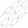 Tarnish Resistant 304 Stainless Steel Paperclip Chains CHS-O008-01P-1