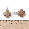 Natural Unakite Pendants G-K359-02P-08-3