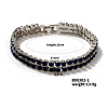 Exquisite Fashion Personality Brass Cubic Zirconia Link Chain Bracelets JC8440-3-1