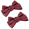 Leather Bowknot Shoe Decorations AJEW-WH0323-23C-1