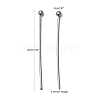 Tarnish Resistant 304 Stainless Steel Ball Head Pins X-STAS-M010-30mm-01-5