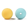 Rubberized Style Imitated Silicone Acrylic Beads MACR-T048-01A-10-2