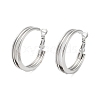 202 Stainless Steel Hoop Earrings EJEW-A041-03P-1
