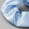 Solid Color Slick Cloth Ponytail Scrunchy Hair Ties DIY-WH0899-728A-2