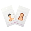 100Pcs 5 Styles Square Girl Print Paper Earring Display Cards CDIS-FS0001-25-2