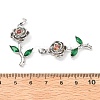 Brass Micro Pave Cubic Zirconia Pendants KK-G533-05P-3