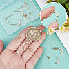 Beebeecraft 10Pcs Brass Stud Earring Findings KK-BBC0003-77-3