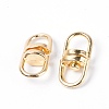 Alloy Double Eye Swivel Clasps PALLOY-WH0082-47LG-1