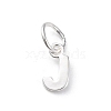 925 Sterling Silver Letter Charms STER-C012-01S-J-1