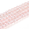 Baking Paint Transparent Glass Beads Strands DGLA-N011-4mm-03-1