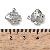 304 Stainless Steel Charms STAS-P433-14A-P-3