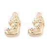 Brass Micro Pave Cubic Zirconia Charms KK-M102-01G-1