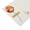 Dried Carnation Paper Thank You Greeting Cards AJEW-K043-01E-3