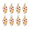 Alloy Enamel Pendants PALLOY-TAC0009-25P-E-1