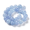 Dyed Natural Malaysia Jade Beads Strands G-G021-02B-07-3