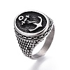 304 Stainless Steel Signet Rings for Men RJEW-O032-10AS-1