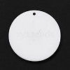 Polka Dot Pattern Opaque Acrylic Pendants SACR-P014-07A-3