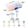 130Pcs 10 Colors Gradient Color Transparent Acrylic Beads OACR-FS0002-05-4