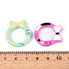 Spray Painted Alloy Spring Gate Rings PALLOY-T092-77-3
