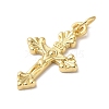 Rack Plating Brass & Cubic Zirconia Pendants KK-L216-054G-02-2