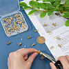 DICOSMETIC 50Pcs Bowknot Alloy Stud Earring Findings FIND-DC0005-03-3