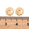 Flower Brass Beads KK-K378-40G-2