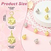 10Pcs 2 Colors Brass Charms KK-CJ0004-50-2