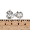 Brass Micro Pave Cubic Zirconia Pendants KK-K407-05P-3