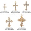 20Pcs 5 Styles Golden Alloy Pendants ENAM-CJ0005-42-2