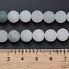 Natural Tianshan Cui Quartzite Beads Strands G-G305-A02-8mm-5