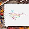 Large Plastic Reusable Drawing Painting Stencils Templates DIY-WH0202-117-6