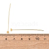Brass Micro Pave Cubic Zirconia Stud Earring Findings CU-CBA4618-01G-04-3